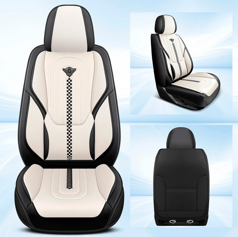 Capa Universal Completa Para Carro Izurus em Couro Legítimo e AirBag +BRINDES: 3 Tapetes Para Carro e Capa de Volante