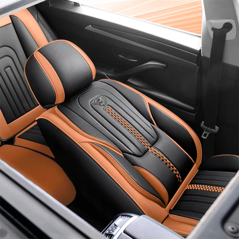Capa Universal Completa Para Carro Izurus em Couro Legítimo e AirBag +BRINDES: 3 Tapetes Para Carro e Capa de Volante