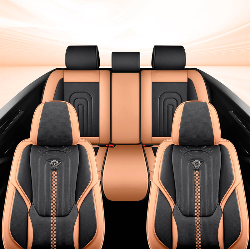 Capa Universal Completa Para Carro Izurus em Couro Legítimo e AirBag +BRINDES: 3 Tapetes Para Carro e Capa de Volante