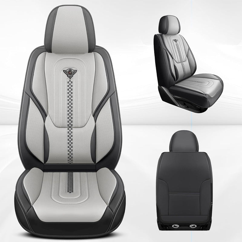 Capa Universal Completa Para Carro Izurus em Couro Legítimo e AirBag +BRINDES: 3 Tapetes Para Carro e Capa de Volante
