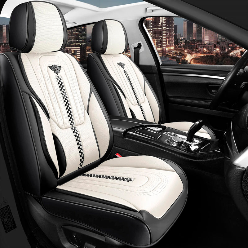 Capa Universal Completa Para Carro Izurus em Couro Legítimo e AirBag +BRINDES: 3 Tapetes Para Carro e Capa de Volante