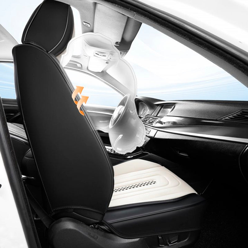 Capa Universal Completa Para Carro Izurus em Couro Legítimo e AirBag +BRINDES: 3 Tapetes Para Carro e Capa de Volante