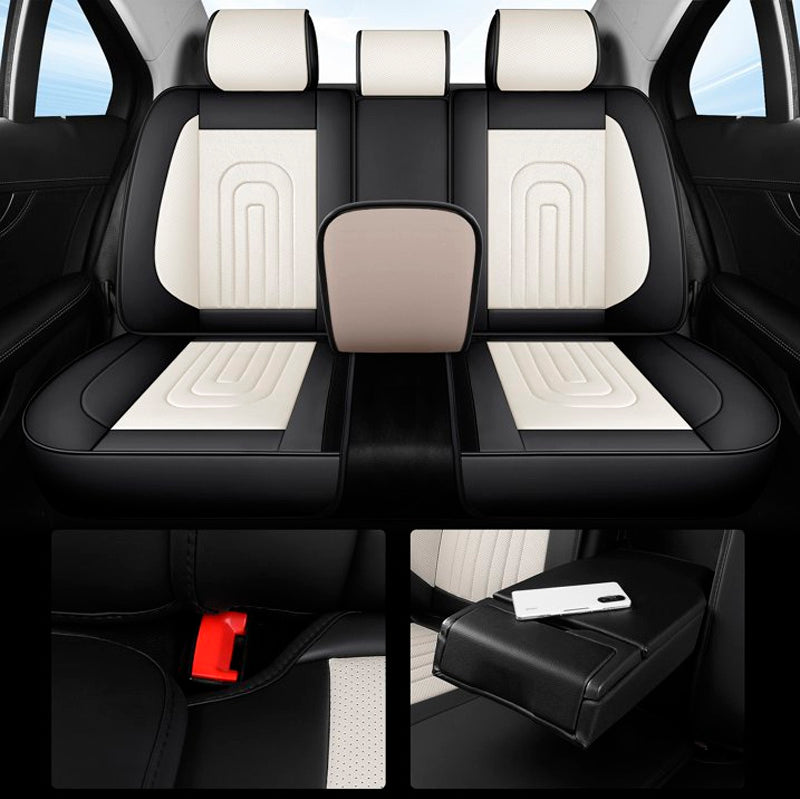 Capa Universal Completa Para Carro Izurus em Couro Legítimo e AirBag +BRINDES: 3 Tapetes Para Carro e Capa de Volante
