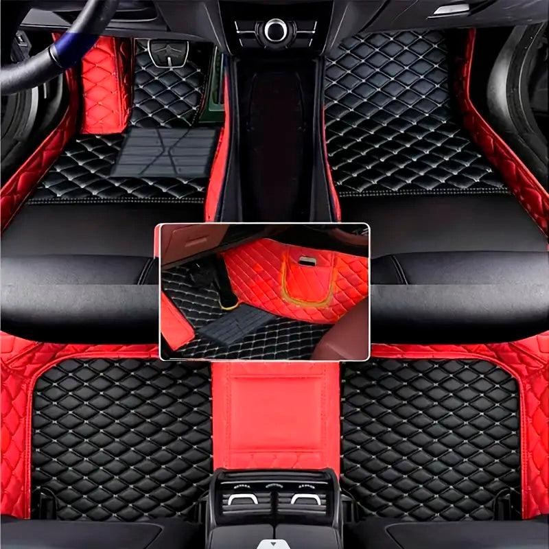 Capa Universal Completa Para Carro Evotek em Couro Legítimo e AirBag +BRINDES: 3 Tapetes Para Carro e Capa de Volante