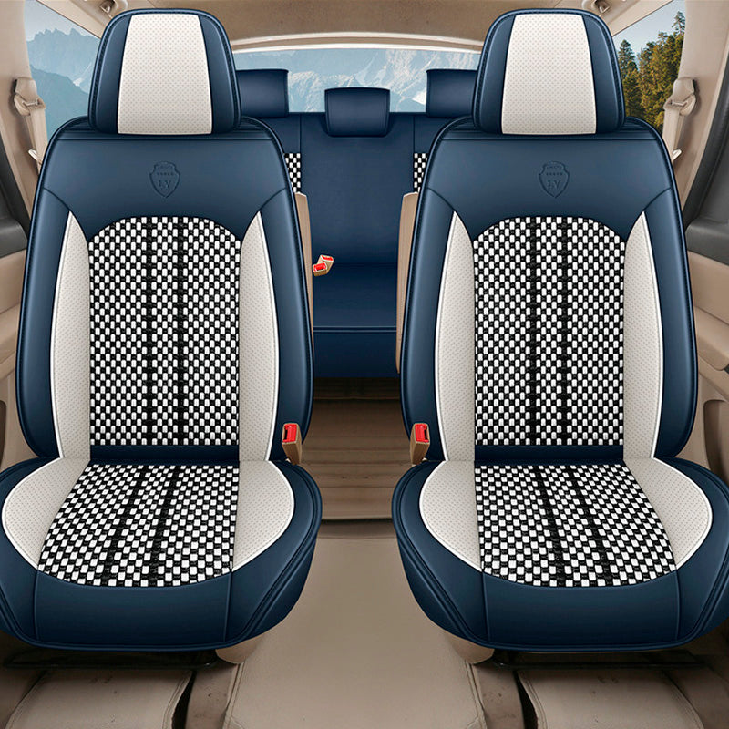 Capa Universal Completa Para Carro Evotek em Couro Legítimo e AirBag +BRINDES: 3 Tapetes Para Carro e Capa de Volante
