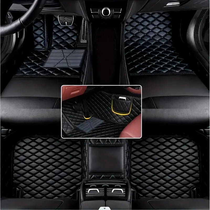 Capa Universal Completa Para Carro Evotek em Couro Legítimo e AirBag +BRINDES: 3 Tapetes Para Carro e Capa de Volante
