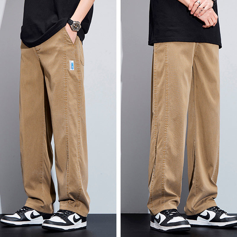 [Leve 3 Pague 2] Calça Masculina Navon em Seda Gelo e Poliéster +BRINDES: Relógio, Cinto e Carteira