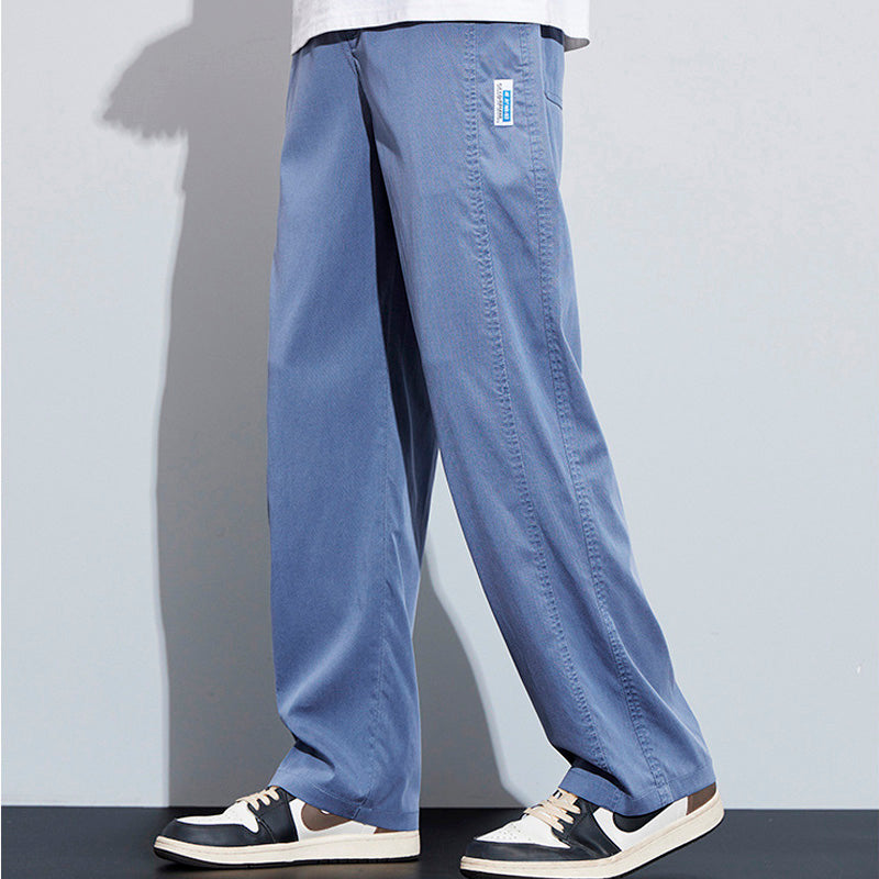 [Leve 3 Pague 2] Calça Masculina Navon em Seda Gelo e Poliéster +BRINDES: Relógio, Cinto e Carteira