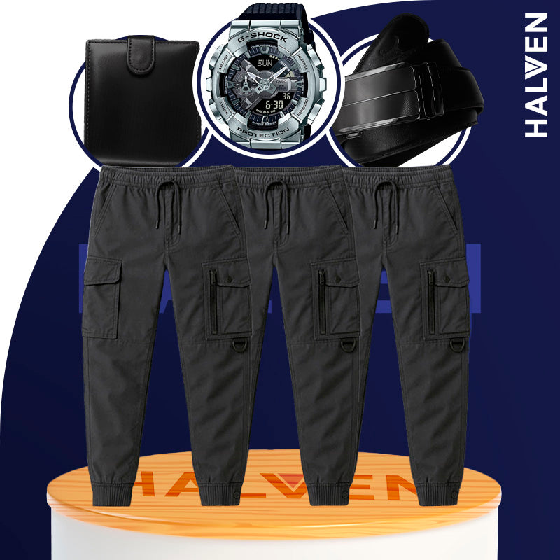 [Leve 3 Pague 2] Calças Masculina Tática Soldier em Tecido RipStop e Poliéster +BRINDES: Relógio, Cinto e Carteira