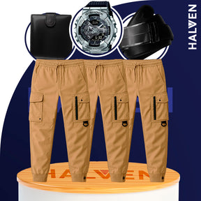 [Leve 3 Pague 2] Calças Masculina Tática Soldier em Tecido RipStop e Poliéster +BRINDES: Relógio, Cinto e Carteira